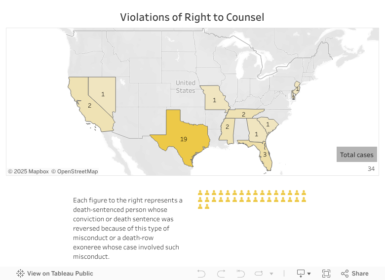 Individual Map - Violation of Right to Counsel 