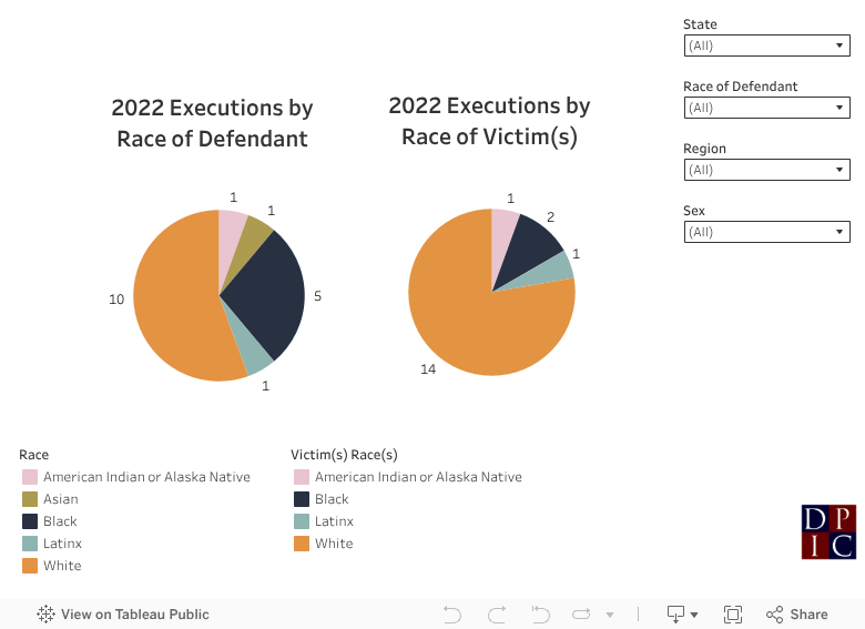 Executions by Race Pie Charts Full Size and Format 